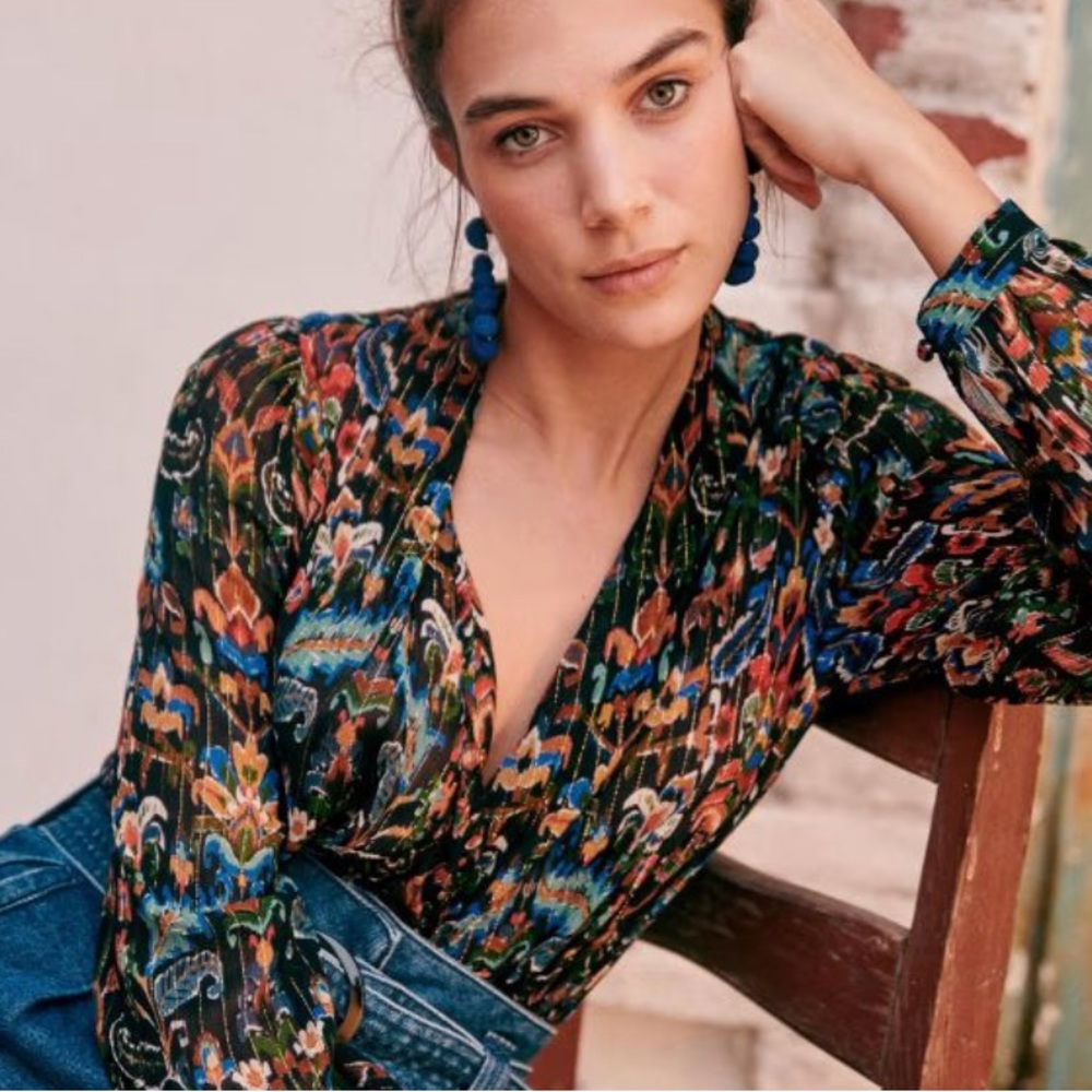 Sezane Abélia Blouse size 36 multicolor